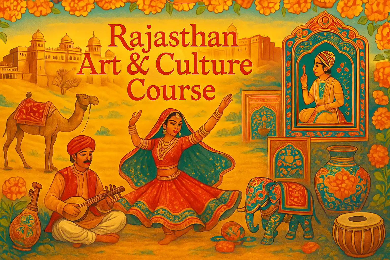 Rajasthan Art & Culture – History, Folk Arts, Dance, Music & Heritage Guide